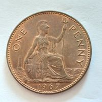 One Penny 1967,Großbritannien,Elisabeth II. Nordrhein-Westfalen - Essen-Haarzopf Vorschau