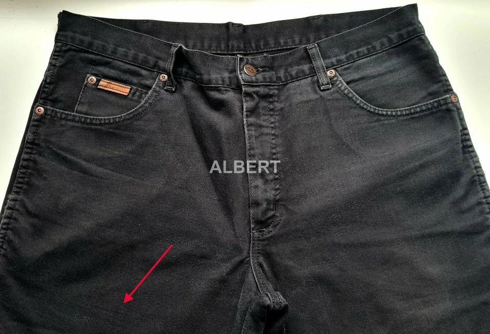 =WRANGLER=  Herren Jeans W36 L30 Schwarz  Denim in Neuss