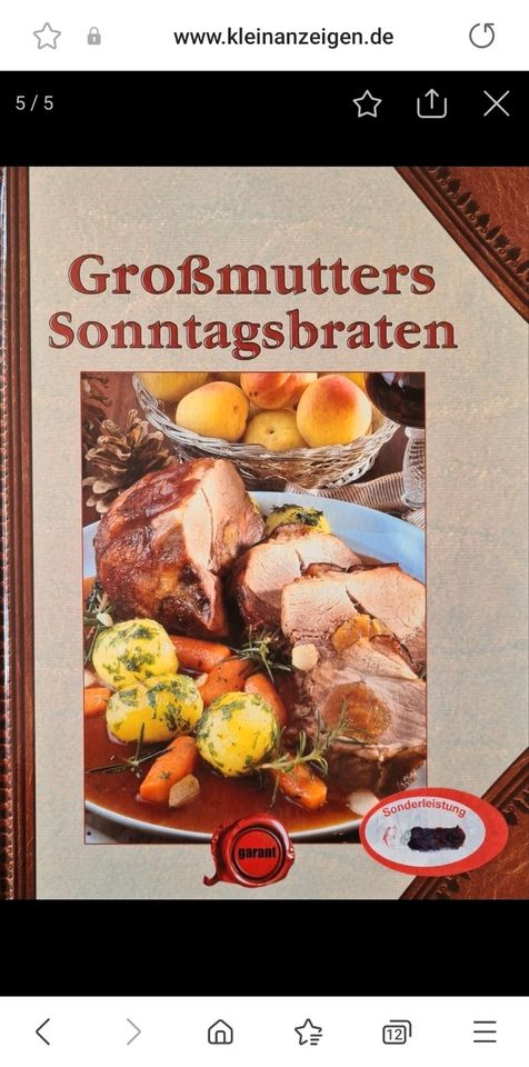 Kochbuch - Großmutters Sonntagsbraten in Speinshart