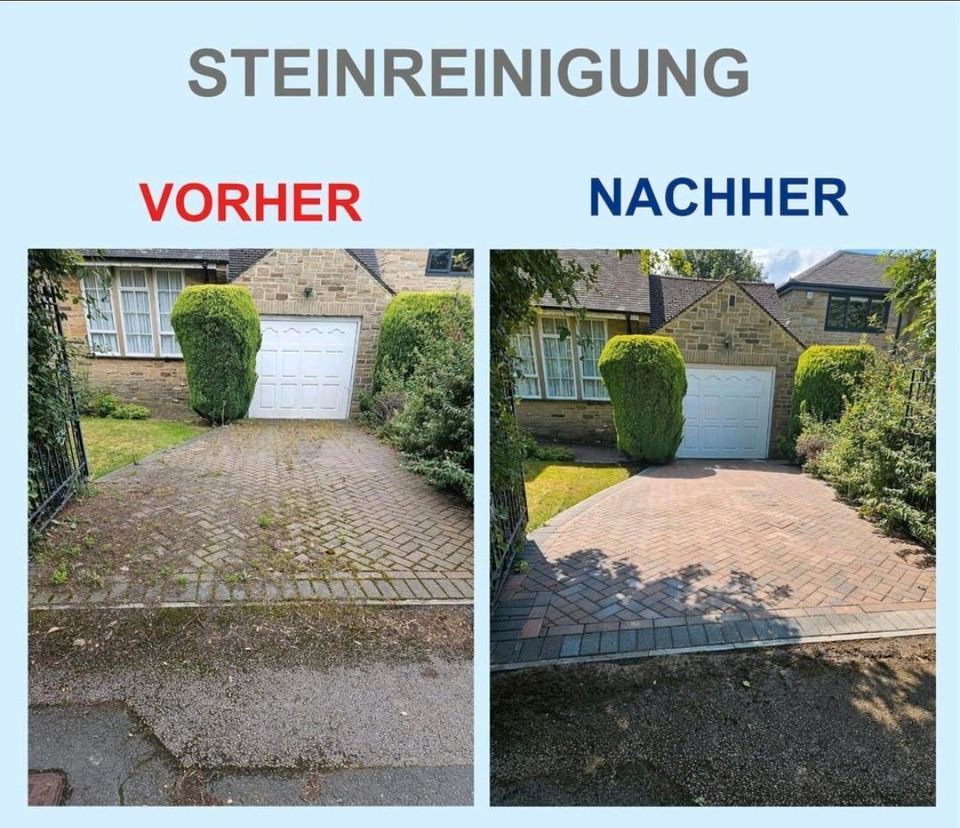 Steinreinigung, Terrassenreinigung, Pflasterstein Reinigung in Saarbrücken