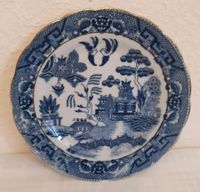 Vintage blaue Weide Transferware Platte made in Japan blau und we Sachsen - Schneeberg Vorschau