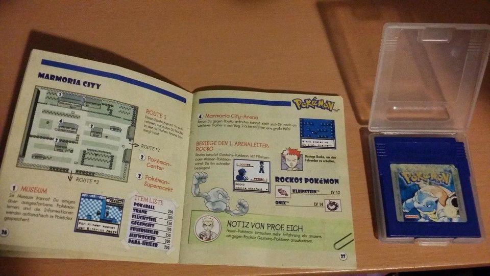 Original Pokémon Edition blau Turtok Games boy Color GBC in Wurzen