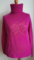 Damen Pullover Rollkragen Babymerino Fuchsia Gr. 42/44 Hessen - Offenbach Vorschau