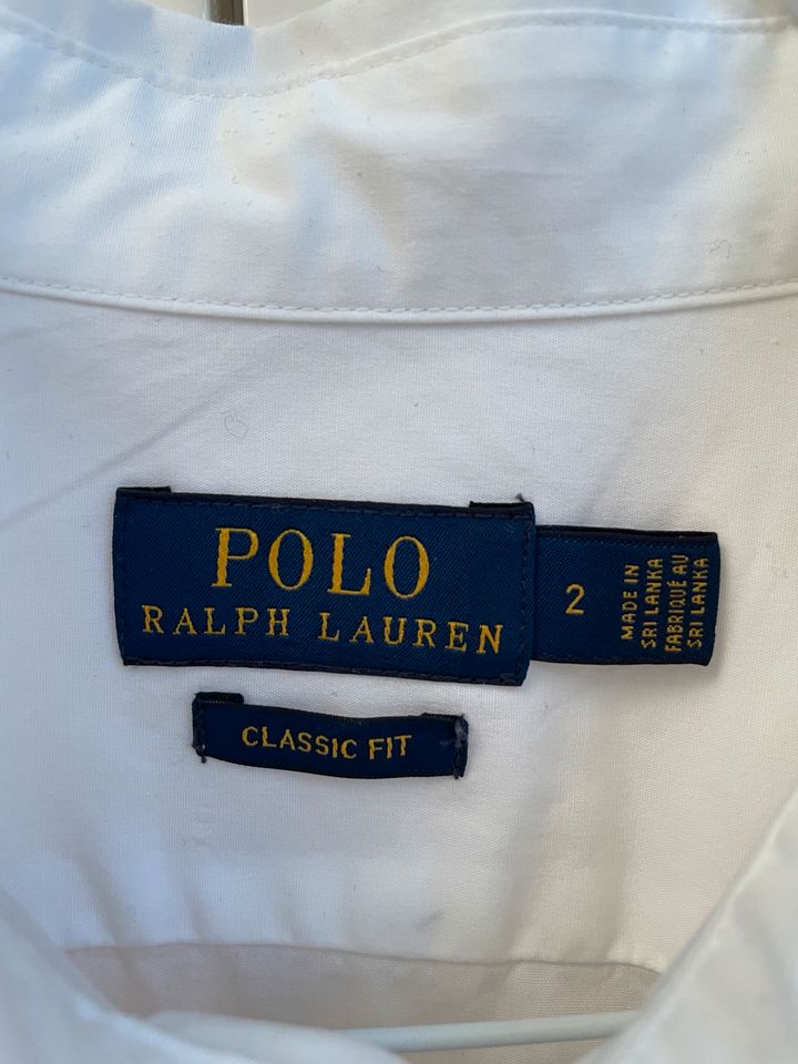 Polo Ralph Lauren Klassiche Bluse In Weiß Gr. XS in München