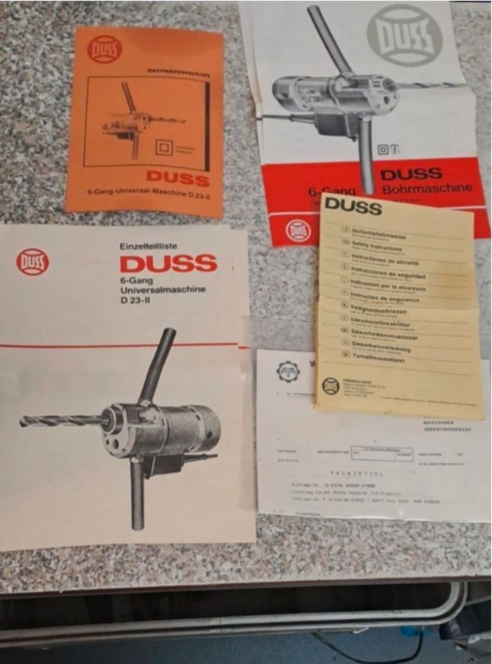 DUSS D23-II Bohrmaschine /Universalmaschine - 20% Rabatt in Britz bei Eberswalde
