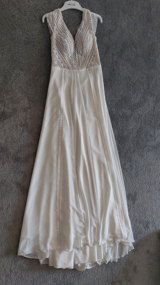 Brautkleid Größe 36 ivory Herve Paris Hochzeit in Sontheim