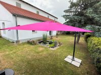 Schneider Ampelschirm Sonnenschirm Pink 270 x 270 cm + Platten /2 Thüringen - Gera Vorschau