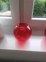 Ball Teelichthalter, rot, 12 cm, Glas, Philippi Niedersachsen - Barendorf Vorschau