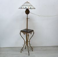 Stehlampe Jugendstil Messing um 1900 + Tiffany Schirm Rheinland-Pfalz - Sinzig Vorschau