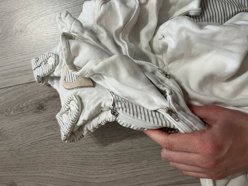 Alvi Baby-Mäxchen Schlafsack Kugelschlafsack beige grau Elefant in Neuenkirchen-Vörden