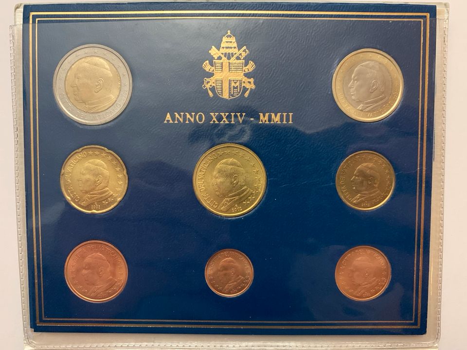 Vatikan, €, Kursmünzensatz, 2002 in Maisach