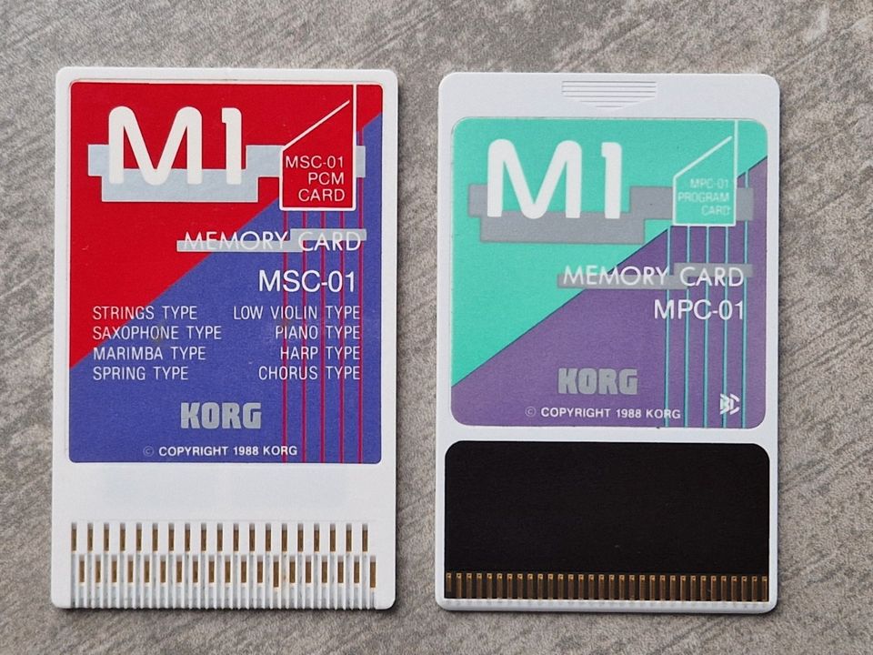 MSC-01 und MPC-01, Karten für Korg M1 Synthesizer in Nottuln