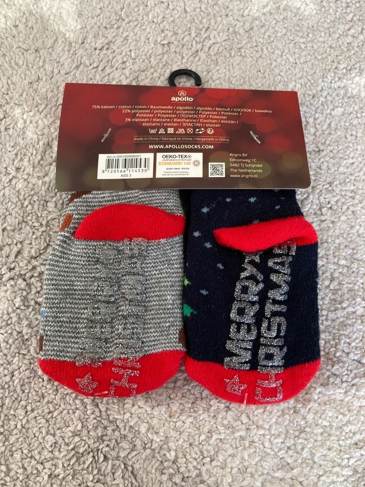 Stoppersocken, ABS Socken NEU Weihnachten 74/86 in Allersberg