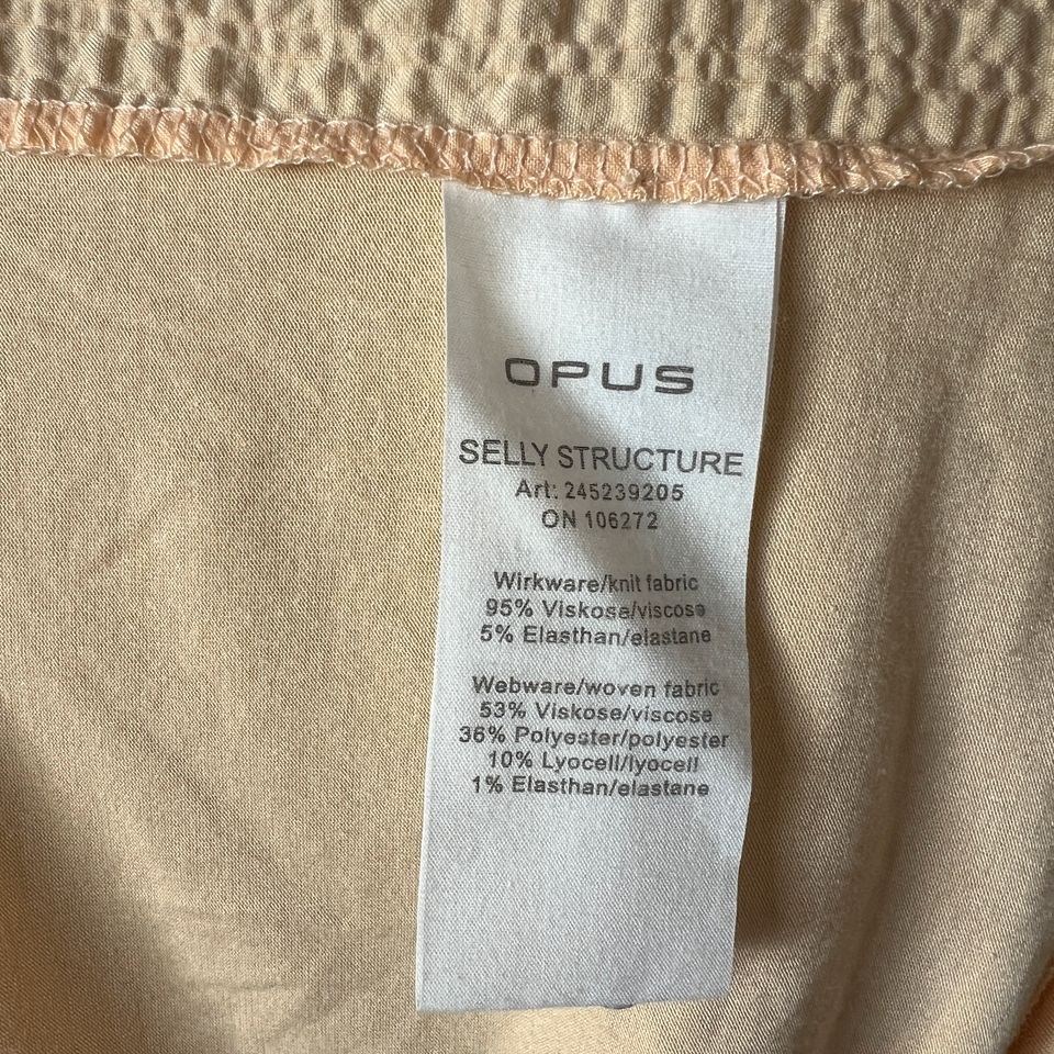 Opus apricot Bluse Selly Structure Shirt Damen Viskose G. 38 in Scheeßel