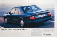 Mercedes W124 Reklame Werbung 200 230 250D 260 300 400E Diesel. Hessen - Hanau Vorschau