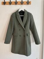 Mango Wollmantel mit Doppelreihern - Größe S (Khaki) Dortmund - Hombruch Vorschau