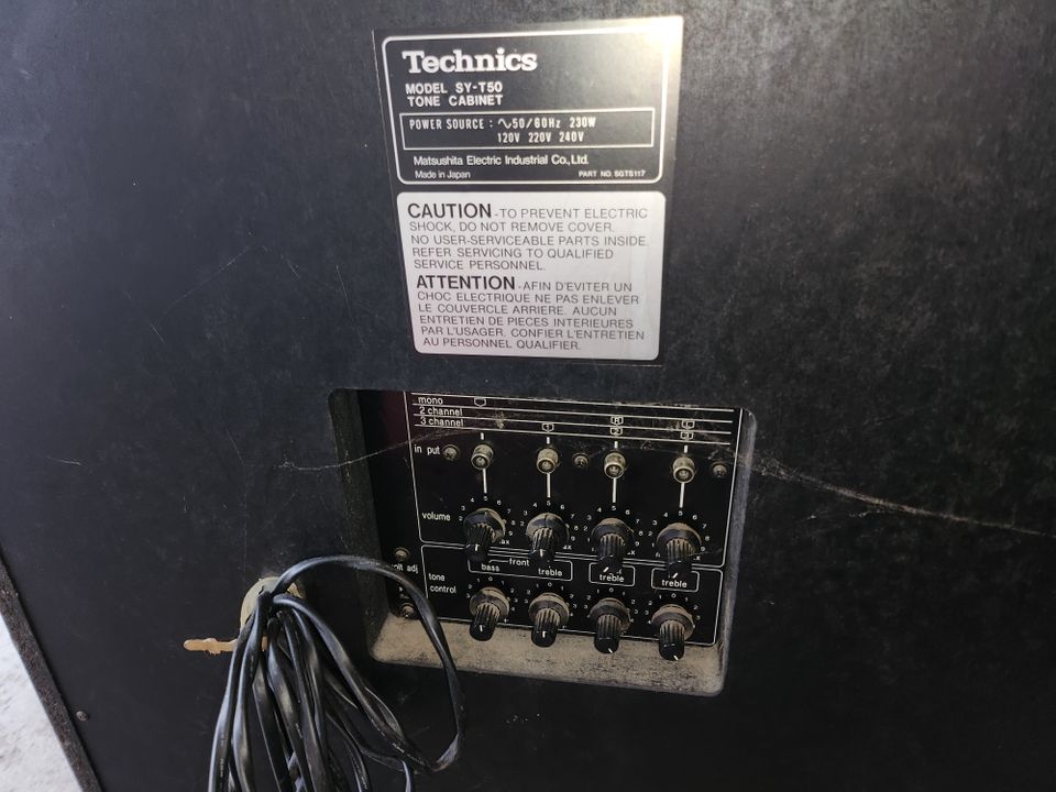 Technics SY-T50, aktiv Lautsprecher, sehr selten in Wuppertal