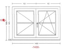 Neu 2x Marken-Kfenster 3fach Glas 1000 x 1400 / weiß - anthrazit Brandenburg - Kleinmachnow Vorschau