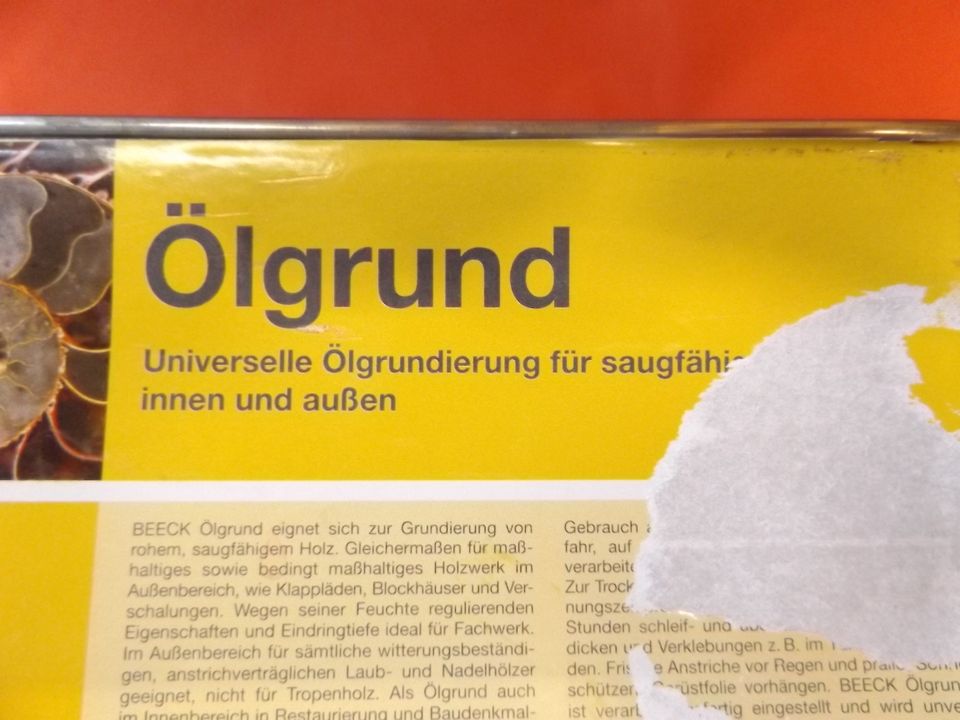 Beeck Ölgrund für saugfähiges Holz 3 Liter Ölgrundierung univers. in Düsseldorf