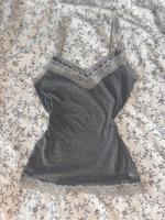 Vintage Abercrombie Top Spitze Schleife Cami grau Elena Gilbert Vahr - Neue Vahr Südost Vorschau