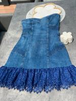 Guess Jeans Kleid mit Spitze am Saum Damen Sommer Kleid Gr S/36 Rheinland-Pfalz - Mackenbach Vorschau