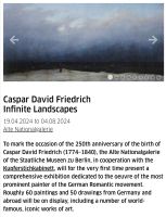15.06 Caspar David Friedrich Exhibit Alte Nationalgalerie Berlin - Mitte Vorschau