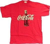 Coca Cola - Schriftzug & Flasche - T-Shirt Gr. L Sachsen - Eilenburg Vorschau