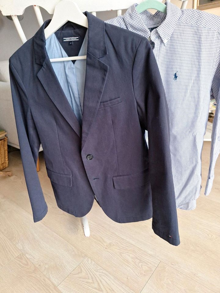 Tommy Hilfiger Blazer, Sakko, Anzugsjacke blau 164 und Hemden in Pinneberg