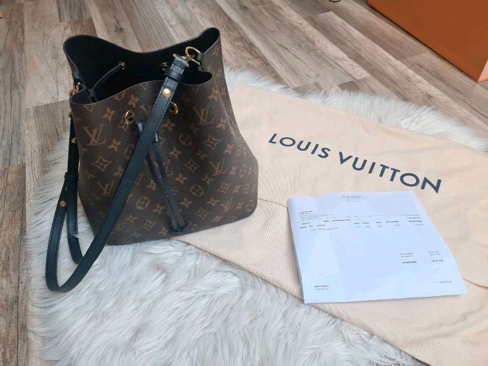 Louis Vuitton neonoe mm mit Rechnung 11/19 tasche neo noe in Roth