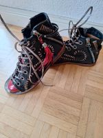 A.S.98 Damen Schuhe Sandalen Sandaletten schwarz-rot-silber  echt Saarland - Ottweiler Vorschau