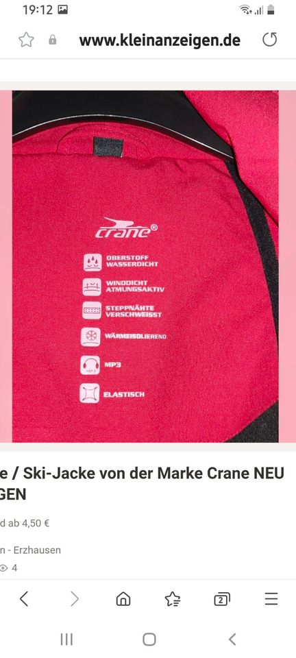 Winterjacke /  Ski-Jacke, Größe 40-  42 in Erzhausen