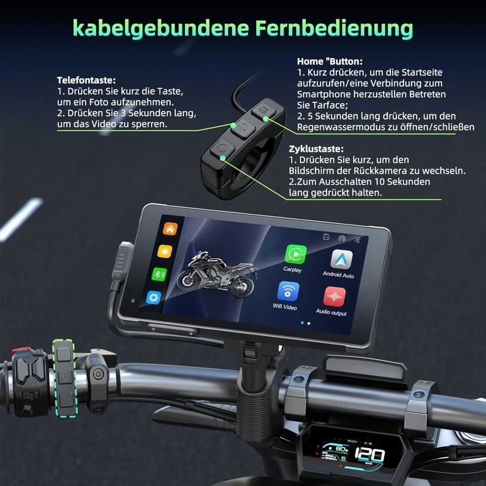 NEUE Autonavigation & Motorrad, Touchscreen, mit Dashcam OVP in Gevelsberg