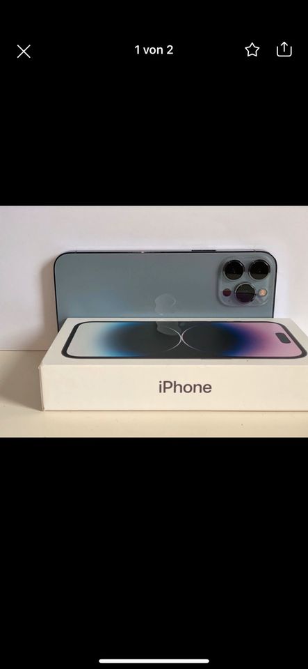 Apple iPhone 13 Pro Max 256gb Sierrablau | OVP in Gaggenau