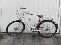 Damenfahrrad | Retro Cremeweiß Weinrot | RH 50 28“ Bayern - Gersthofen Vorschau