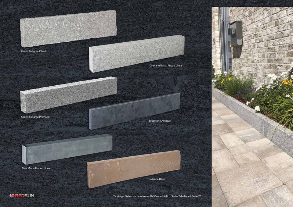 Blockstufen Granit 15x35×cm hellgrau gesägt+geflammt+gefast in Nünchritz