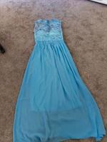 SCHÖNES BLAUES KLEID GR. 36 - NUR 1X GETRAGEN Saarland - Homburg Vorschau