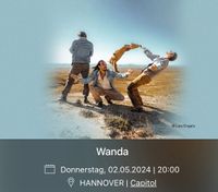 1 Karten für Wanda 2.5.24 in Hannover Niedersachsen - Elze Vorschau