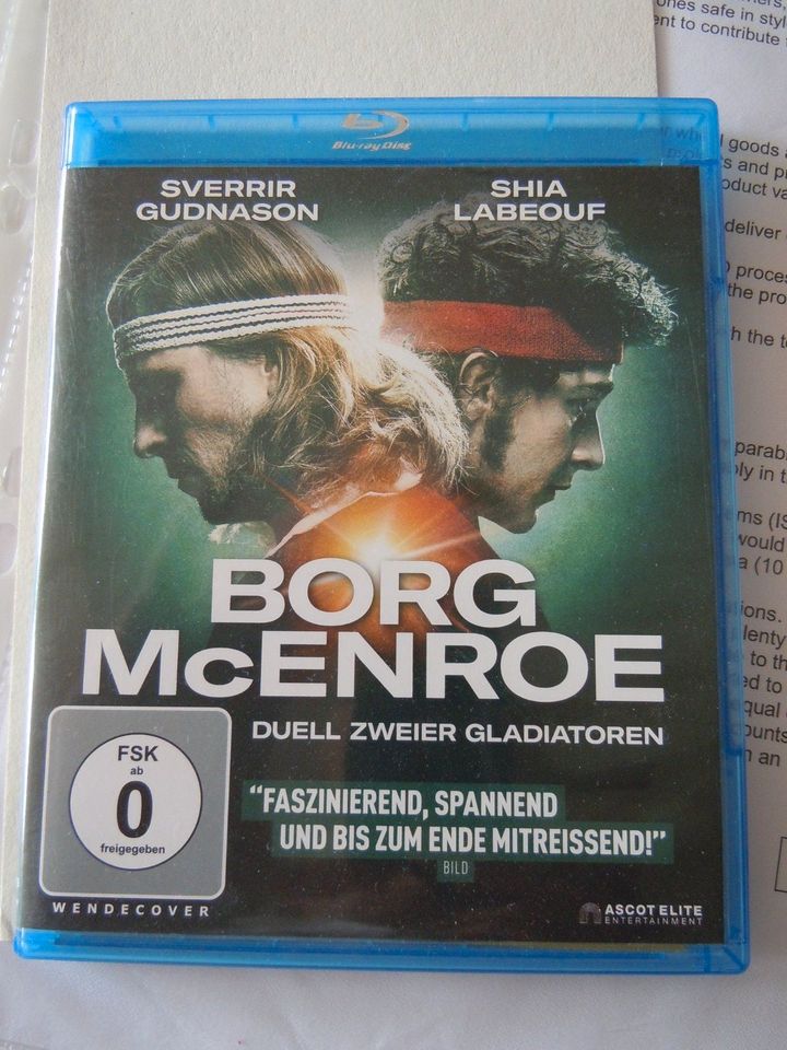 Borg-McEnroe _ Film auf Blue ray dics - TOP ! in Ebern