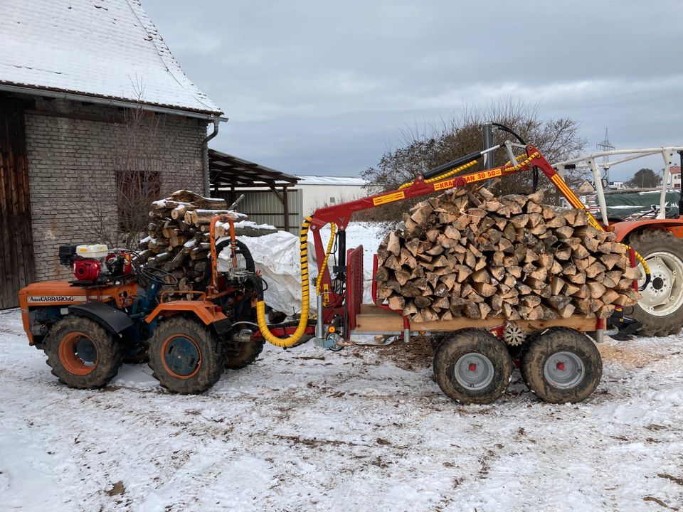 Holzrücken, Transport, Waldarbeit, Mini Rückewagen in Fürth