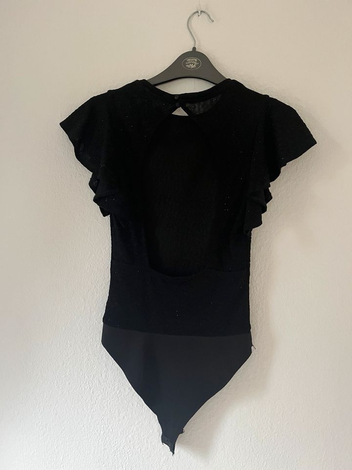 Party Pailletten Glitzer Body rückenfrei Bluse Zara in Berlin