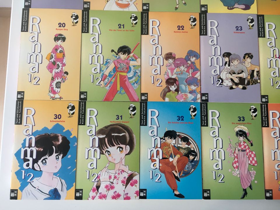 Ranma 1/2 Manga-Sammlung komplett 1-38 alte Edition 1. Auflage in Bobingen