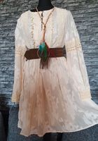 Boho Kleid Ibiza Hippie Häkel Kleid 36 38 S M Sommer creme Bayern - Hof (Saale) Vorschau