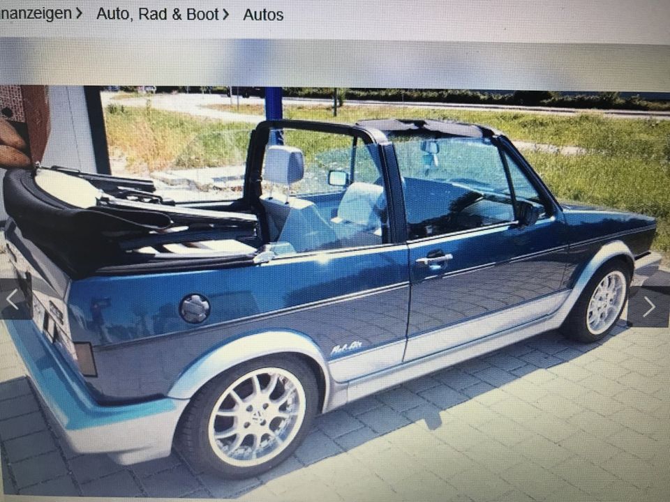 VW Golf 1 Cabriolet Sondermodell Bel Air Top Zustand in Staig