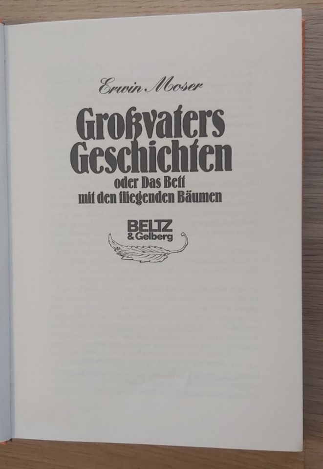Kinderbuch Erwin Moser Großvaters Geschichten Beltz Gratisporto in Duisburg