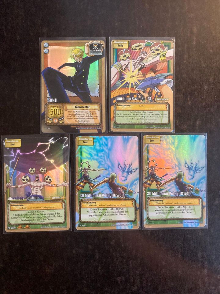 One Piece Karten altes TCG (1999) Holos, PB2, leere Booster in Berlin