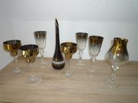 DDR Glas, Rauchglas, Sektkelche, Vase + Geschenk Sachsen - Bad Muskau Vorschau