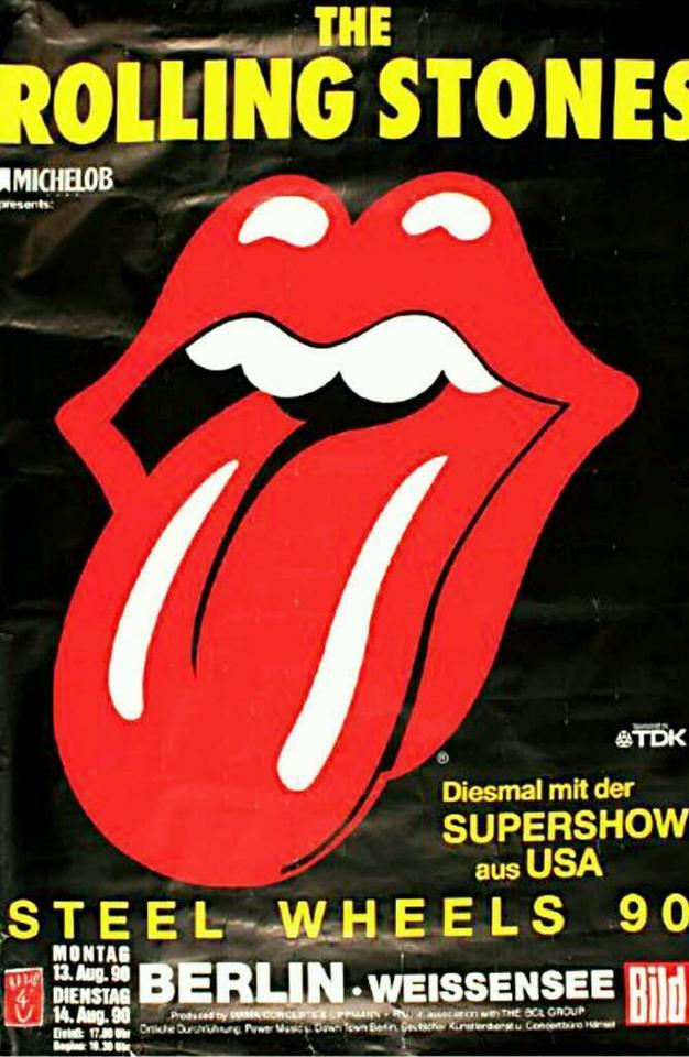 ROLLING STONES DDR GDR TICKET OSTBERLIN EAST GERMANY 13.08.90 in Gießen