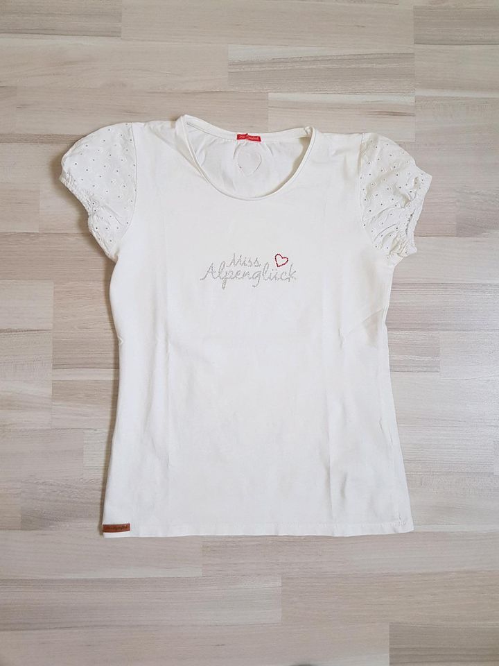 Gr. 34 XS 164 T-Shirt Bondi weiß Strass Glitzer in Essen