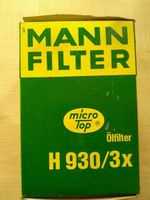 1x MANN ÖLFILTER H 930/3X BMW e28,e12,e34,e24,e23,e32 Bayern - Altenmünster Vorschau