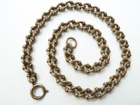 Modeschmuck, Goldkette 42 cm lang, 10 mm breit aparte Gliederform Nordrhein-Westfalen - Geldern Vorschau